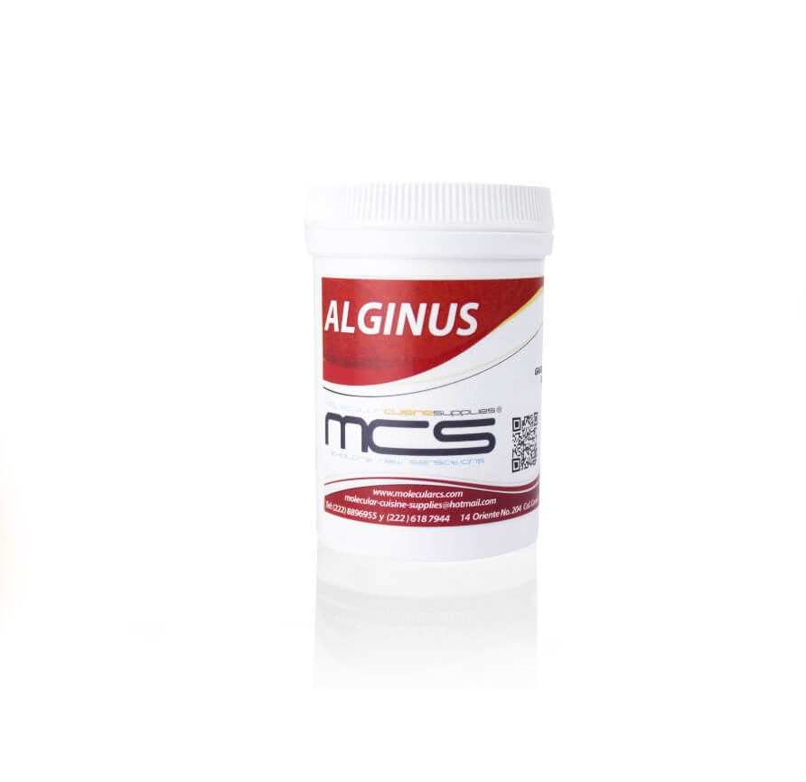 Molecular Cuisine Supplies - MCS - 🔘Alginus Alginato de sodio El Alginus  es un alginato de sodio grado alimenticio de alta calidad de origen natural  obtenido de algas, la textura más vendida